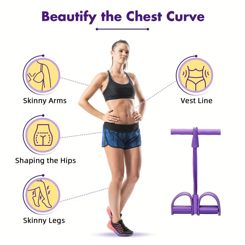 Banda de ejercicios con pedal | Flexi Gym ®️ | + 2 REGALOS SORPRESA 🎁