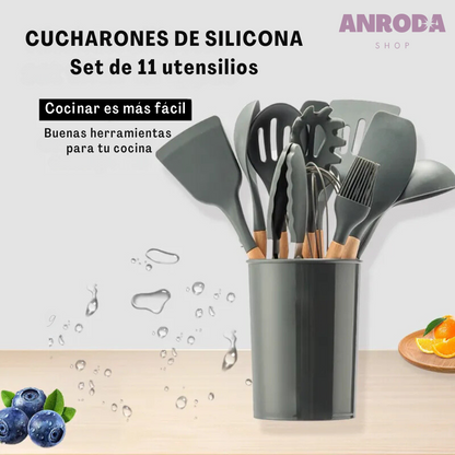 Cucharones de Silicona - 11 piezas