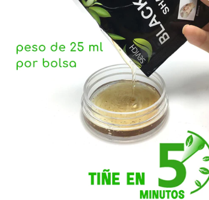 Shampoo Pinta Canas Negro BLACK HAIR™ Caja /10 Sobres
