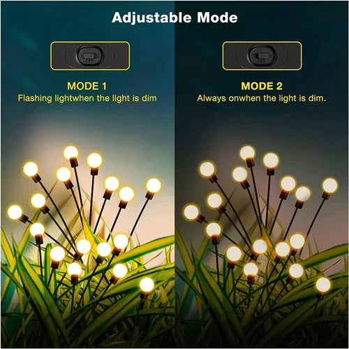 Luz de jardín Luciernagas con energía solar🎄💫(Sets de 2)