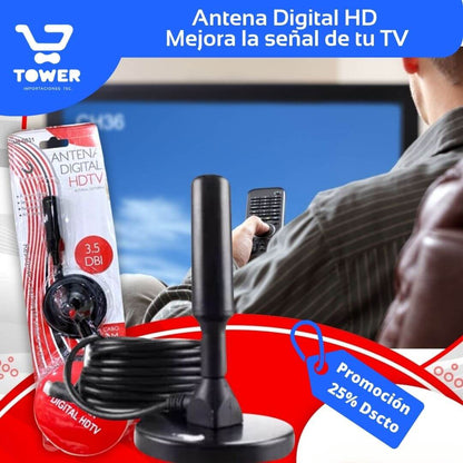 Antena digital full HD para TV Canales Nacionales